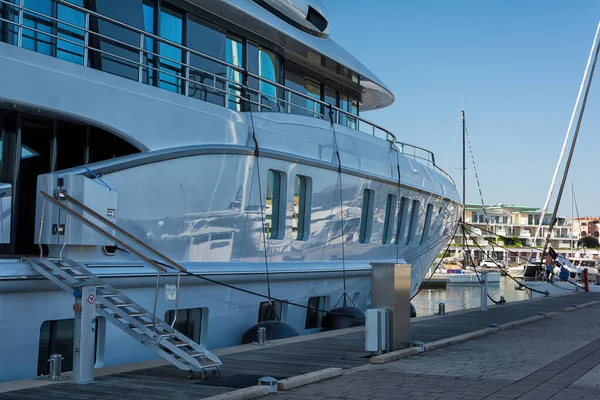 Olbia Sardinia August 2019 Maxy Yacht Olbia Harbour — Stock Photo, Image