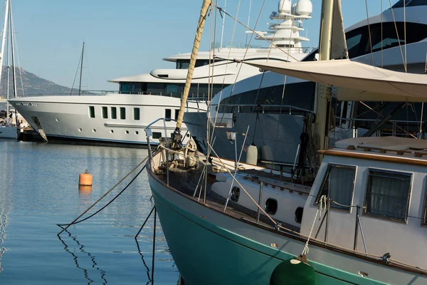 Olbia Sardinia August 2019 Maxy Yacht Olbia Harbour — Stock Photo, Image