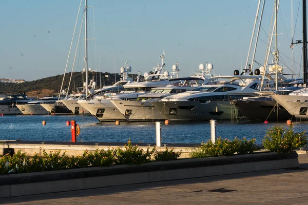 Olbia Sardinia Augustus 2019 Maxy Jacht Bij Olbia Harbour — Stockfoto