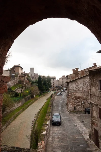 Středověká Města Itálie Série Gubbio — Stock fotografie