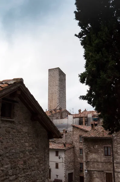 イタリア シリーズ グッビオの中世の町 — ストック写真