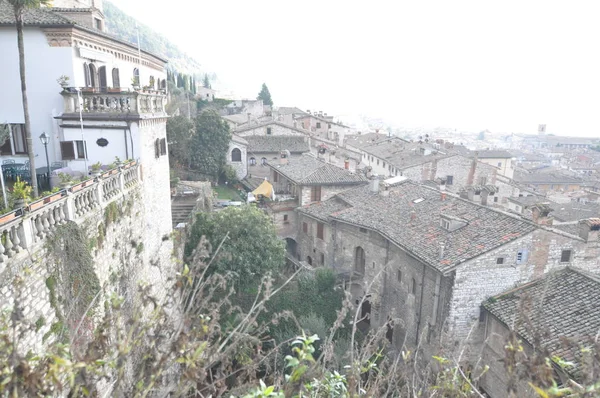 Serie Ciudades Medievales Italia Gubbio — Foto de Stock