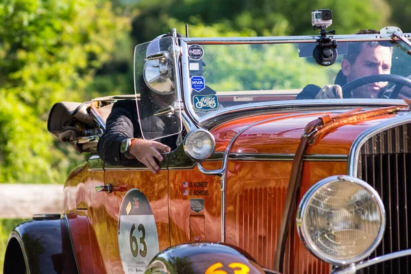 Pesaro Colle San Bartolo ตาล พฤษภาคม 2018 Chrysler 1929 บนรถแข — ภาพถ่ายสต็อก