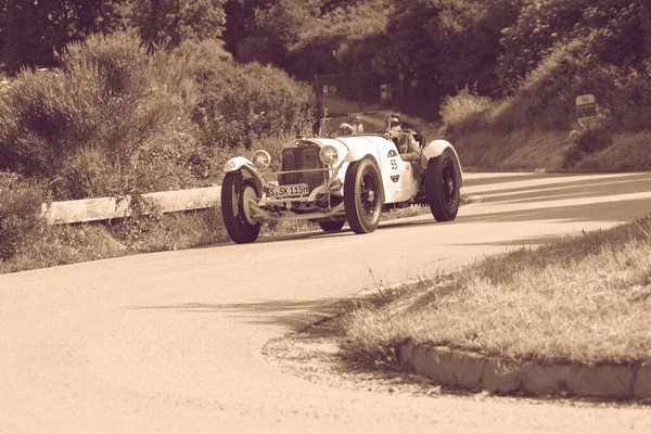 Pesaro 이탈리아 2018 Mille Miglia 2018 유명한 이탈리아 역사적인 1927 — 스톡 사진