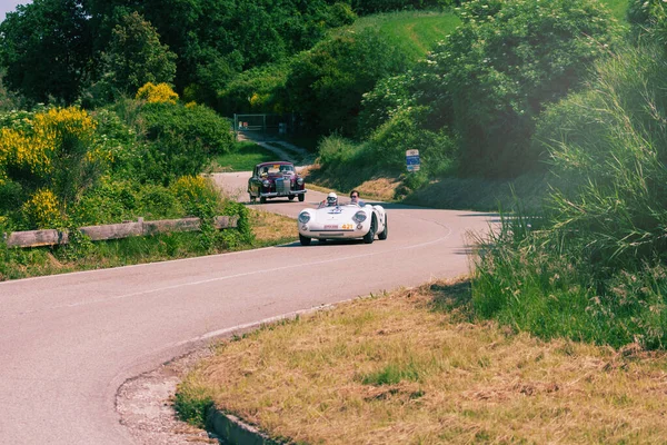 Pesaro Colle San Bartolo Italien Mai 2018 Porsche 550 Spyder — Stockfoto