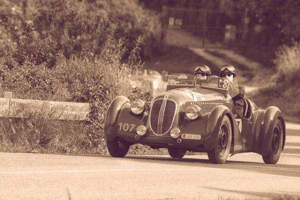 Pesaro 이탈리아 2018 Mille Miglia 2018 유명한 이탈리아 역사적인 1927 — 스톡 사진