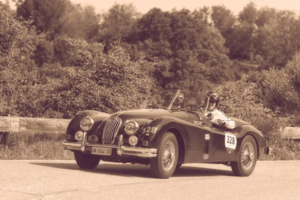 Pesaro Colle San Bartolo Italia Mayo 2018 Jaguar Xk140 Ots — Foto de Stock