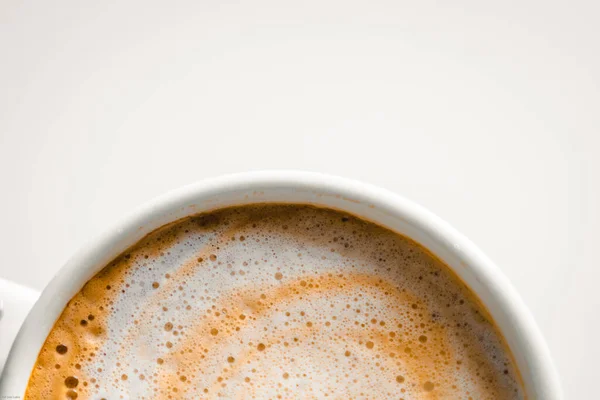 Чашка Кофе Белым Фоном — стоковое фото