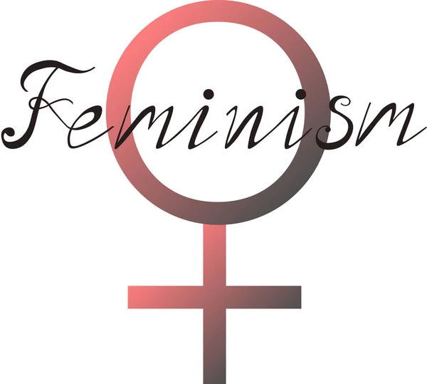 Καθρέφτης της Αφροδίτης. Φεμινισμός. Ροζ και γκρι. Γυναικείο εικονίδιο. — Διανυσματικό Αρχείο