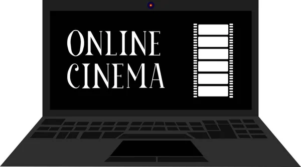 Online Kino Freizeit Und Bildung Unterhaltung Und Entspannung Online Schulungen — Stockvektor