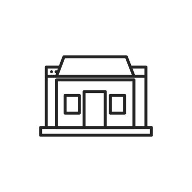 Gayrimenkul. Emlak simgeleri seti. Beyaz arkaplanda vektör simgeleri izole edildi. Satış, Sözleşme, Arama, Ev, Emlak web sitesi gibi emlak ile ilgili simgeler.