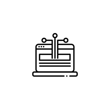 Sosyal Ağ Vektör Satırı Simgeleri kümesi. Web ve mobil UI için kullanılacak sosyal medya simgeleri.