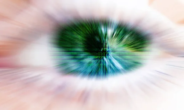 Matrix eyes concept, data encryption — Stock Photo, Image