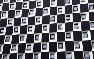 Modern ofis binasının mimari detayları 