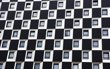 Modern ofis binasının mimari detayları 