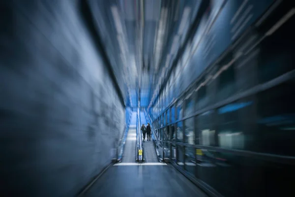 Blurred Motion People Subway Station — Stock Photo, Image