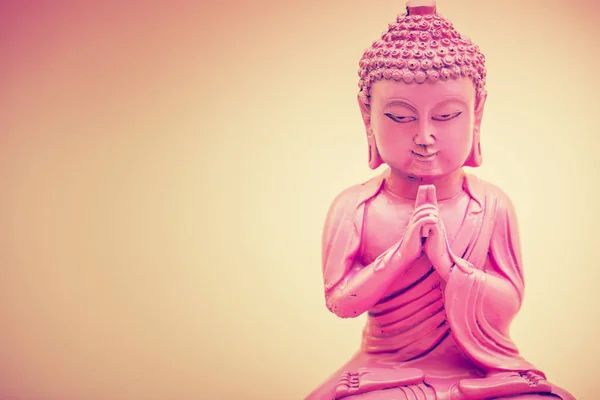 Στενή Άποψη Του Μικρού Αγάλματος Της Βούδας — Φωτογραφία Αρχείου