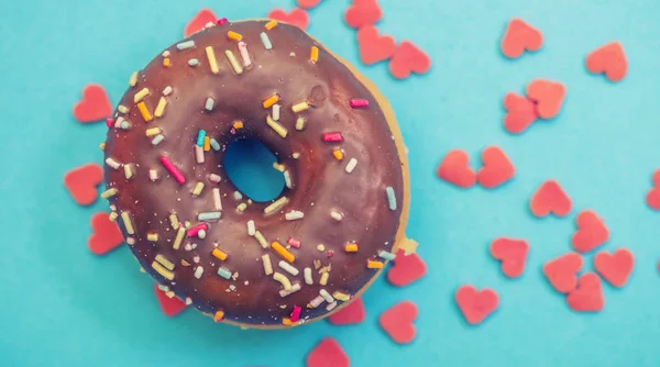 Şeker Parçacıklı Tatlı Donut — Stok fotoğraf