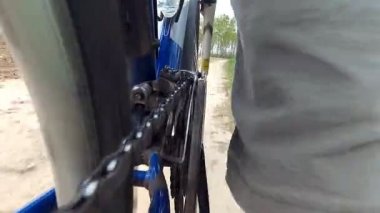 Bir bisiklet çekim Pov.