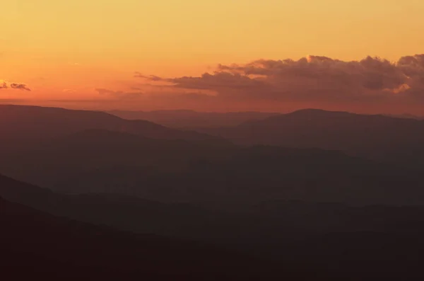 Photo of the mountains after sunset. — Stock Photo, Image