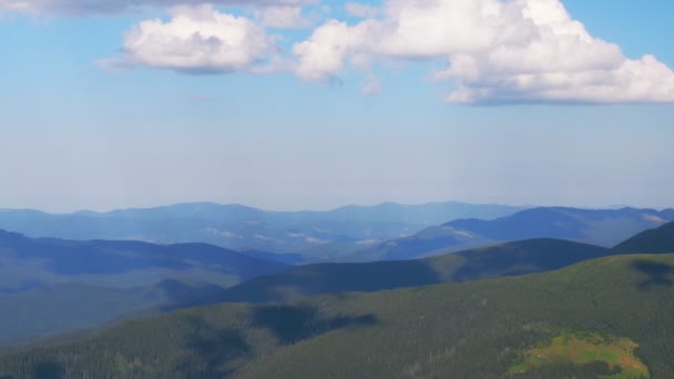 Time Lapse Krásné Letní Krajina Horách Kolem Proti Modré Obloze — Stock video