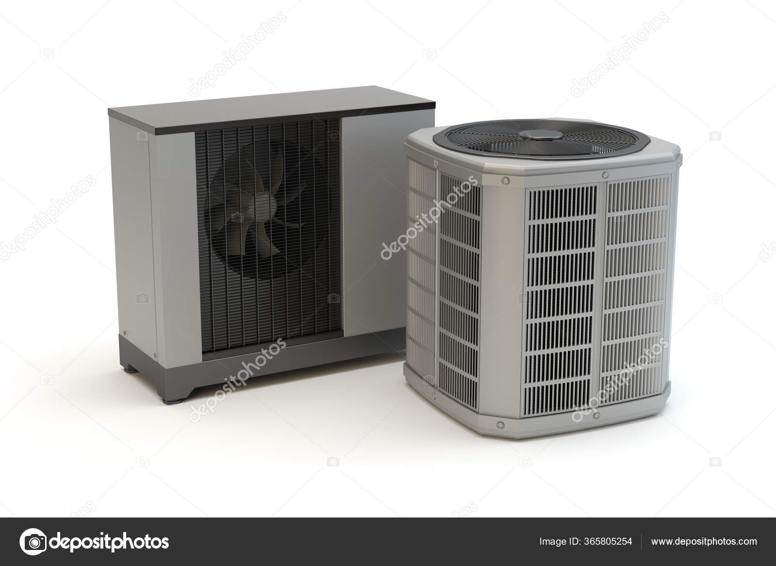 Two Types Heat Pumps Illustration Stock Photo by ©kange 365805254