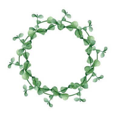 Gümüş dolar okaliptüslü suluboya yuvarlak çelenk. Kartlar için şifalı otlar, düğün davetiyeleri, posterler, tarihi veya selamlama tasarımını kaydet. Metnin için yeri olan yaz çiçekleri.