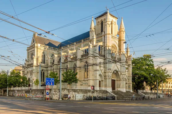 Iglesia de Notre Dame en Ginebra — Foto de Stock