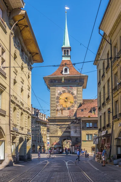 Zytglogge - Reloj de torre desde el lado oeste de Berna — Foto de Stock