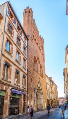 Kilise Notre Dame de Taur Toulouse, sokaklarında