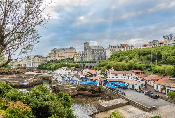 Widok na Port Biarritz - Francja — Zdjęcie stockowe