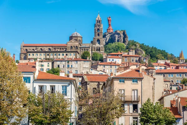 Cathedral Notre Dame de Puy in Le Puy en Velay - France — Stok fotoğraf