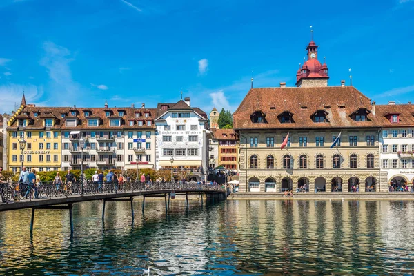 Vista para a Câmara Municipal de Luzern - Suíça — Fotografia de Stock