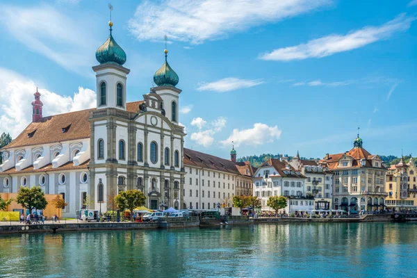 View at the Jesuit church in Luzern - Switzerland — Stock Photo, Image