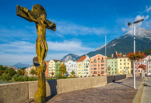 Pohled z mostu Innsbruck v Innsbruck - Rakousko — Stock fotografie