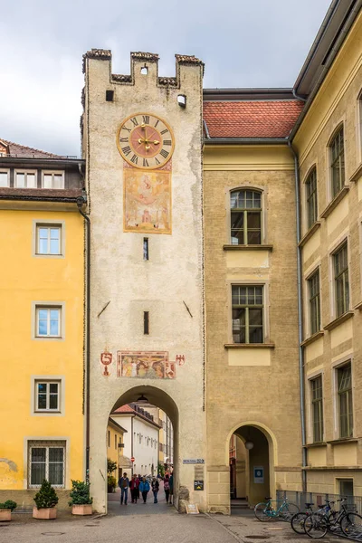 Ursuline Town Gate in Brunico - Italy — Stock Photo, Image