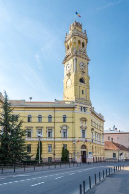 City hall - Romanya yakınındaki Oradea kule saati
