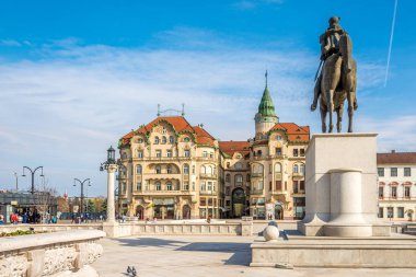 Manzaraya siyah kartal sarayda Oradea - Romanya