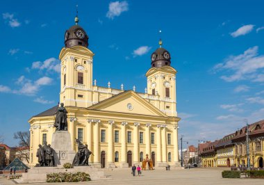 Great church at the place of Kossuth in Debrecen - Hungary clipart