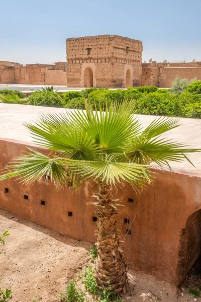 Marrakech, Marokkó-El Badi palota romjai — Stock Fotó