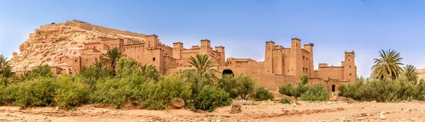 Panoramautsikt på Kasbah Ait Benhaddou - Marocko — Stockfoto