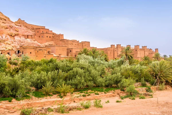 Uitzicht op de Kasbah Ait Benhaddou - Marokko — Stockfoto