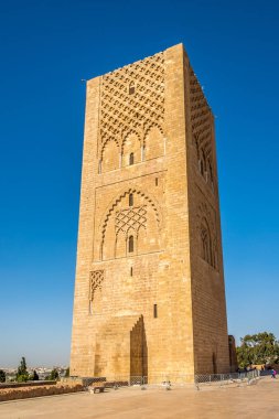 Rabat, Fas Hassan Tower'da görünümü