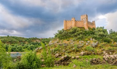 Portekiz Almourol Castle manzaraya