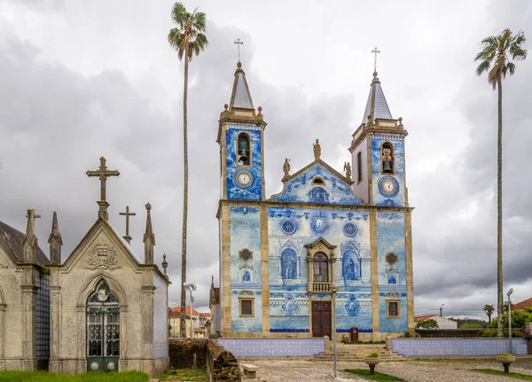 Vista na igreja Santa Marinha de Cortegaca em Portugal — Fotografia de Stock