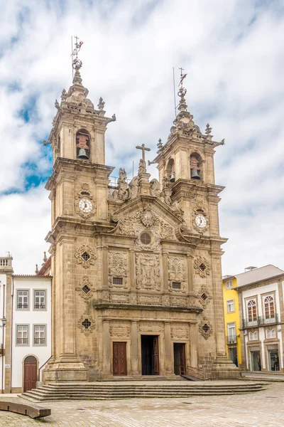 Vista en la Iglesia de Santa Cruz en Braga, Portugal — Foto de Stock