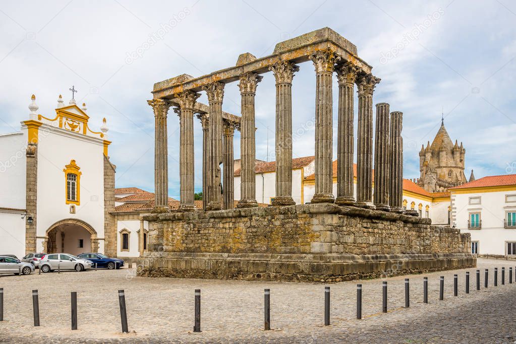 Ruins of Evora Temple - Portugal