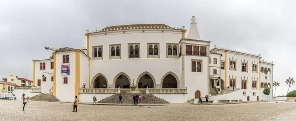 Vista panorámica del Palacio Nacional de Sintra - Portugal — Foto de Stock