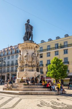 Anıt ve Luis de Camoes Lizbon - Portekiz / yer