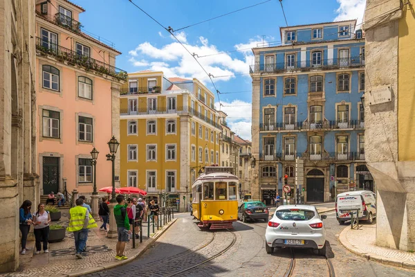 En las calles de Lisboa en Portugal — Foto de Stock